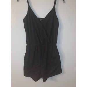 Black lace romper